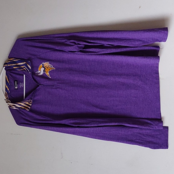 Minnesota Vikings NFL Athletic Quarter Zip men's size medium 1/4 zip pullover - Picture 1 of 7